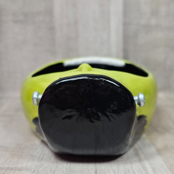 Dept 56 Frankenstein Candy Dish Halloween Green Black Monster Department - Picture 6 of 12